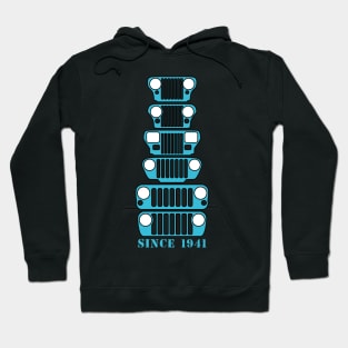 Jeep Grills Teal Logo Hoodie